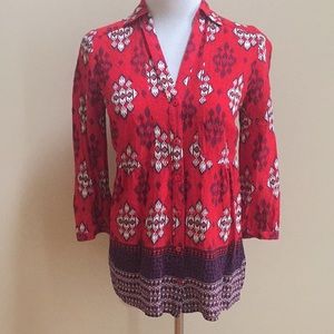 Anthropologie Maeve Button Down Top Size 0